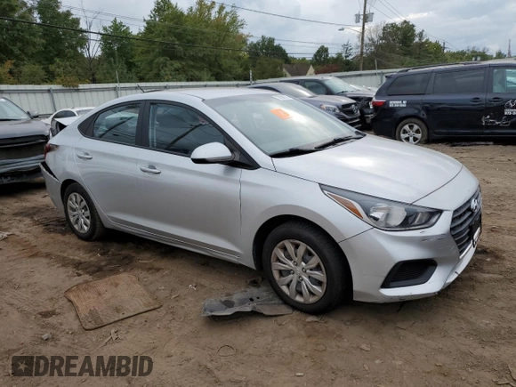 2018 Hyundai Accent SEL with VIN 3KPC24A39JE010378, listed as a Copart auction lot 70599563 with 57,053 mi miles. Bid and sale history available at carsss.com. Image 4.