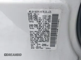 2015 Infiniti QX70 with VIN JN8CS1MW4FM481257, listed as a IAAI auction lot 41390187 with 127,892 mi miles and . Bid and sale history available at DreamBid. Image 9.