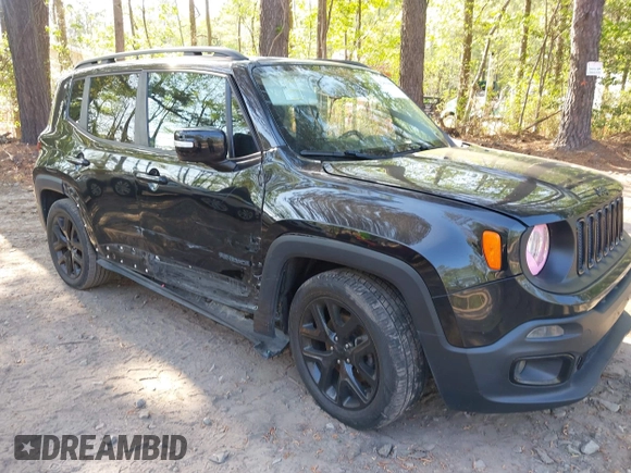 2017 Jeep Renegade Altitude with VIN ZACCJABBXHPG38552, listed as a IAAI auction lot 42061604 with 109,268 mi miles and . Bid and sale history available at DreamBid. Image 1.