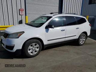 2016 Chevrolet Traverse LS z VIN 1GNKRFKD3GJ329692, wystawiony jako Copart lot #59579915 z przebiegiem 123 202 mil mil oraz Czysty tytuł • Clean title. Historia ofert i sprzedaży dostępna na DreamBid. Obrazek 1.