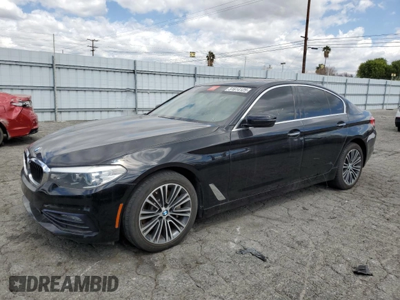 2018 BMW 5 Series 530i with VIN WBAJA5C53JWA37144, listed as a Copart auction lot 51614125 with 108,527 mi miles and Clean Title. Bid and sale history available at carsss.com. Image 1.