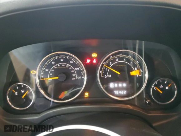 2017 Jeep Compass High Altitude with VIN 1C4NJDEB3HD107441, listed as a Copart auction lot 64303825 with 76,422 mi miles and Salvage title. Bid and sale history available at DreamBid. Image 9.