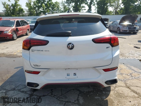 2020 Buick Encore GX Select with VIN KL4MMESL6LB119233, listed as a Copart auction lot 60217445 with 58,525 mi miles and Salvage title. Bid and sale history available at DreamBid. Image 6.