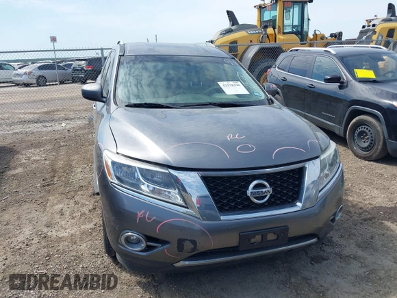 2015 Nissan Pathfinder S with VIN 5N1AR2MN3FC659737, listed as a IAAI auction lot 42238190 with 154,763 mi miles and . Bid and sale history available at DreamBid. Image 13.