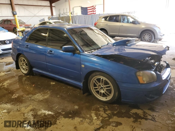 2005 Subaru Impreza Sedan (Natl) WRX with VIN JF1GD296X5H506522, listed as a Copart auction lot 86289504 with 0 mi miles and Salvage Title. Bid and sale history available at carsss.com. Image 4.