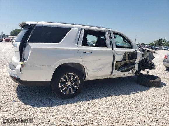 2022 Chevrolet Tahoe LT with VIN 1GNSKNKD9NR299563, listed as a Copart auction lot 57816564 with 18,860 mi miles and Salvage Title. Bid and sale history available at carsss.com. Image 3.