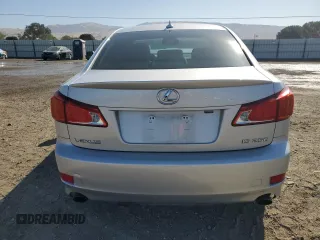 2010 Lexus IS 250 with VIN JTHBF5C27A5123654, listed as a Copart auction lot 62956235 with 100,314 mi miles and Salvage title. Bid and sale history available at DreamBid. Image 6.