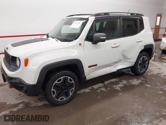 2015 Jeep Renegade Trailhawk with VIN ZACCJBCT2FPC33277, listed as a IAAI auction lot 41571863 with 98,912 mi miles and . Bid and sale history available at DreamBid. Image 18.