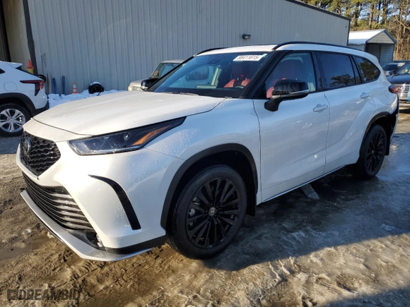 2023 Toyota Highlander L with VIN 5TDKDRBHXPS512876, listed as a Copart auction lot 88411615 with 15,561 mi miles and Salvage Title. Bid and sale history available at carsss.com. Image 1.
