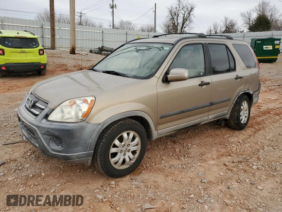 2005 Honda CR-V EX with VIN JHLRD78825C045304, listed as a Copart auction lot 47971035 with 257,596 mi miles and Salvage Title. Bid and sale history available at carsss.com. Image 1.