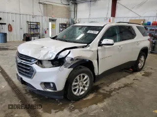2019 Chevrolet Traverse LT Cloth with VIN 1GNEVGKW5KJ315706, listed as a Copart auction lot 58429835 with 112,629 mi miles and Salvage title. Bid and sale history available at DreamBid. Image 1.