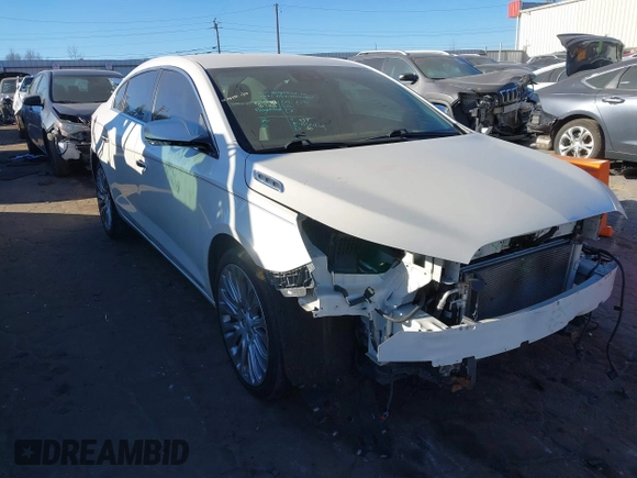 2014 Buick LaCrosse Premium II with VIN 1G4GF5G3XEF207781, listed as a IAAI auction lot 41661003 with 98,126 mi miles and . Bid and sale history available at DreamBid. Image 1.
