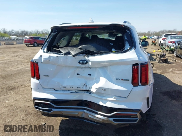 2021 Kia Sorento EX with VIN 5XYRHDLF7MG059909, listed as a IAAI auction lot 42062964 with 62,066 mi miles. Bid and sale history available at carsss.com. Image 6.