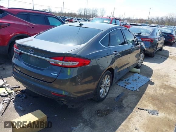 2017 Ford Fusion SE with VIN 3FA6P0HD9HR396654, listed as a IAAI auction lot 41967194 with 131,062 mi miles. Bid and sale history available at carsss.com. Image 4.
