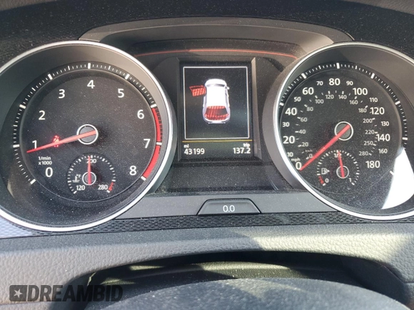 2016 Volkswagen Golf GTI SE with VIN 3VW5T7AU2GM069218, listed as a Copart auction lot 53682954 with 43,199 mi miles. Bid and sale history available at carsss.com. Image 9.