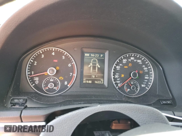 2013 Volkswagen Eos Komfort with VIN WVWBW8AH4DV001851, listed as a Copart auction lot 52132944 with 81,948 mi miles and Salvage Title. Bid and sale history available at DreamBid. Image 9.
