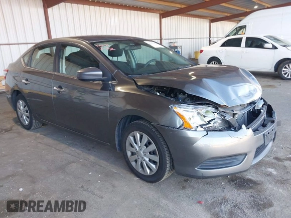 2015 Nissan Sentra SV with VIN 3N1AB7AP8FY343031, listed as a IAAI auction lot 41397415 with 161,620 mi miles. Bid and sale history available at carsss.com. Image 1.