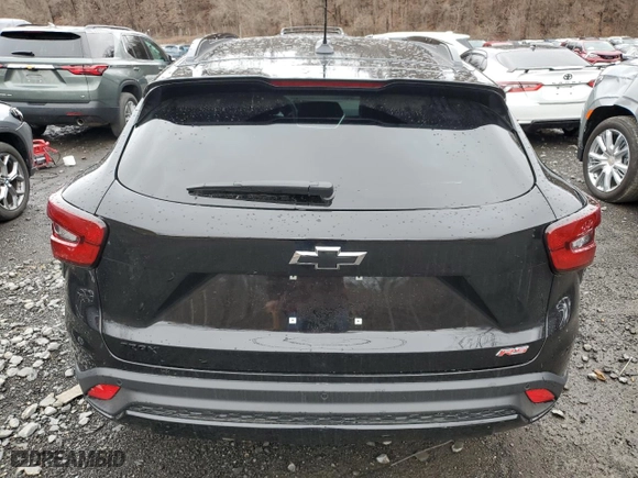 2025 Chevrolet Trax 2RS with VIN KL77LJEPXSC074316, listed as a Copart auction lot 48201365 with 838 mi miles and Salvage Title. Bid and sale history available at carsss.com. Image 6.