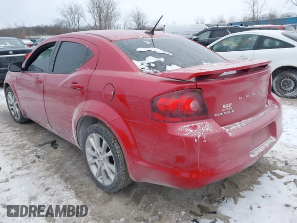 2012 Dodge Avenger SE with VIN 1C3CDZAG9CN280630, listed as a IAAI auction lot 41385099 with 123,878 mi miles and . Bid and sale history available at DreamBid. Image 3.