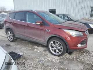 2014 Ford Escape Titanium with VIN 1FMCU9J90EUD58116, listed as a Copart auction lot 41972885 with 100,572 mi miles and Salvage Title. Bid and sale history available at carsss.com. Image 4.