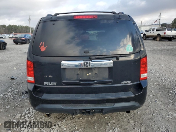 2012 Honda Pilot EX with VIN 5FNYF4H46CB079325, listed as a Copart auction lot 43369735 with 220,522 mi miles and Salvage Title. Bid and sale history available at DreamBid. Image 6.