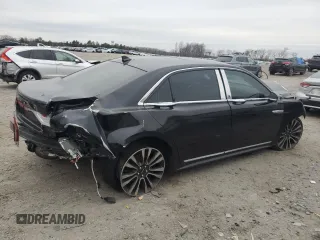 2019 Lincoln Continental Select with VIN 1LN6L9TK3K5606638, listed as a Copart auction lot 43743855 with 117,400 mi miles and Salvage Title. Bid and sale history available at carsss.com. Image 3.