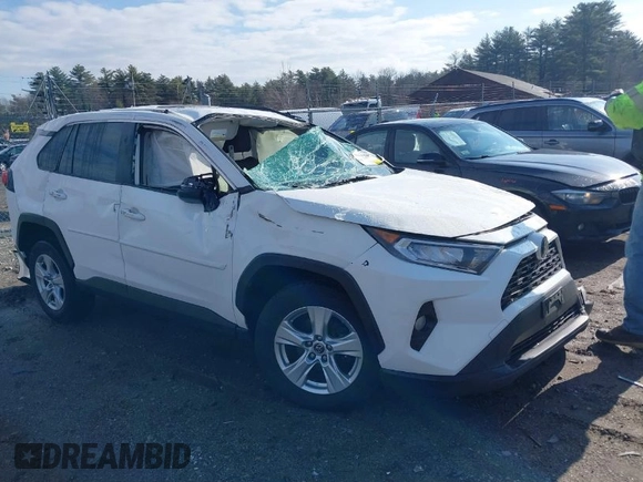 2019 Toyota RAV4 XLE with VIN JTMP1RFVXKD014440, listed as a IAAI auction lot 41877070 with 1 mi miles. Bid and sale history available at carsss.com. Image 1.