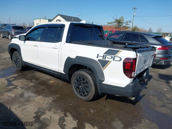 2023 Honda Ridgeline Black Edition with VIN 5FPYK3F85PB006536, listed as a IAAI auction lot 41532179 with 54,975 mi miles. Bid and sale history available at carsss.com. Image 3.