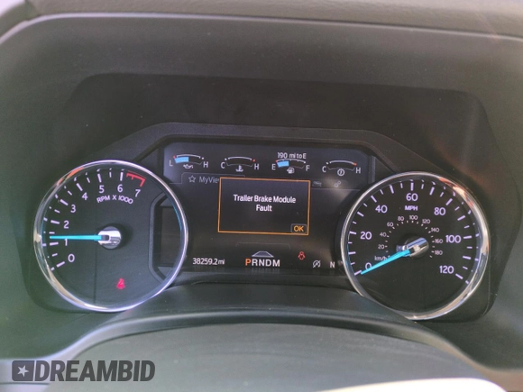 2021 Ford Expedition Max XLT with VIN 1FMJK1JT7MEA37984, listed as a Copart auction lot 43657695 with 38,259 mi miles and Salvage Title. Bid and sale history available at DreamBid. Image 9.