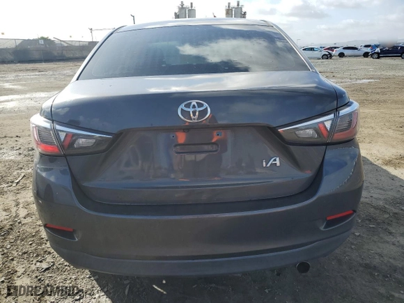 2017 Toyota Yaris iA with VIN 3MYDLBYV7HY182660, listed as a Copart auction lot 49681355 with 0 mi miles and Salvage Title. Bid and sale history available at carsss.com. Image 6.