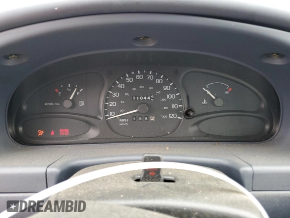 1999 Ford Escort SE with VIN 1FAFP13P9XW117481, listed as a Copart auction lot 86545994 with 110,444 mi miles and Salvage Title. Bid and sale history available at carsss.com. Image 9.