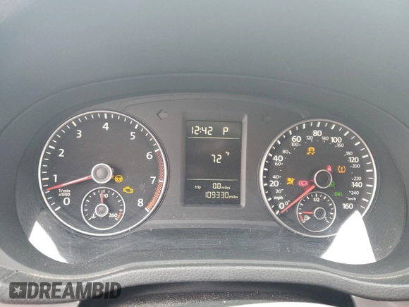 2015 Volkswagen Passat S with VIN 1VWAS7A32FC008542, listed as a Copart auction lot 52530915 with 109,330 mi miles and Salvage title. Bid and sale history available at DreamBid. Image 9.