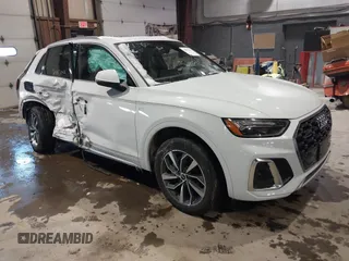 2023 Audi Q5 S line Premium Plus with VIN WA1EAAFY0P2070886, listed as a IAAI auction lot 41373737 with 16,705 mi miles. Bid and sale history available at carsss.com. Image 1.