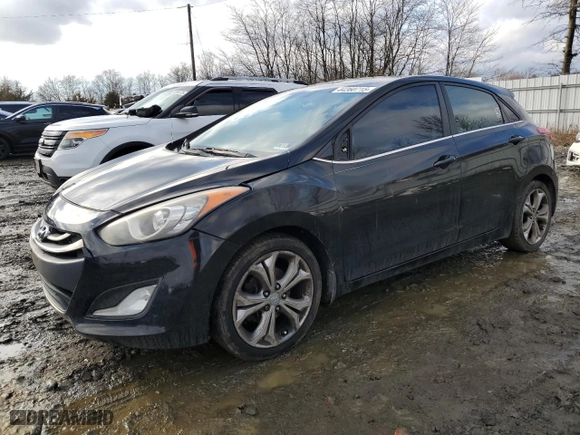 2013 Hyundai Elantra GT with VIN KMHD35LE3DU125355, listed as a Copart auction lot 44360715 with 129419 miles and Salvage Title. Bid and sale history available at carsss.com. Image 1.