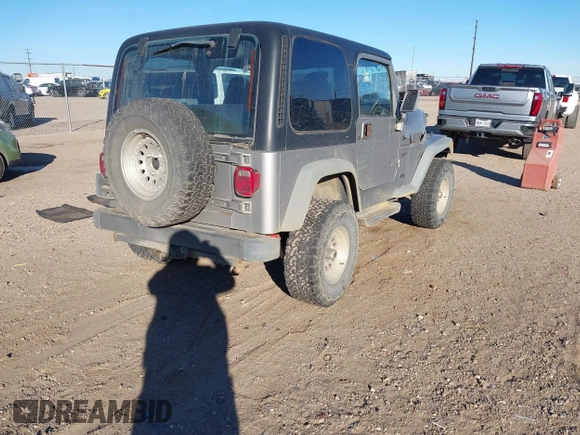 2001 Jeep Wrangler Sport with VIN 1J4FA49S91P324912, listed as a IAAI auction lot 41261214 with 260,299 mi miles. Bid and sale history available at carsss.com. Image 4.