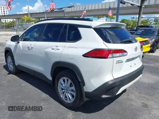 2024 Toyota Corolla Cross LE with VIN 7MUCAAAG1RV084549, listed as a IAAI auction lot 42582648 with 17,301 mi miles and . Bid and sale history available at DreamBid. Image 3.