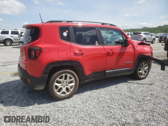 2018 Jeep Renegade Latitude z VIN ZACCJABB0JPG71260, wystawiony jako Copart lot #54177035 z przebiegiem 106 040 mil mil oraz Szkoda całkowita • Salvage title. Historia ofert i sprzedaży dostępna na DreamBid. Obrazek 3.