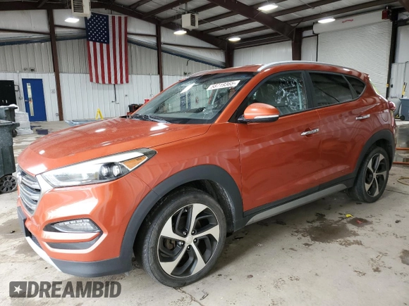 2017 Hyundai Tucson Limited z VIN KM8J3CA21HU337063, wystawiony jako Copart lot #58719365 z przebiegiem 154 304 mil mil oraz Czysty tytuł • Clean title. Historia ofert i sprzedaży dostępna na DreamBid. Obrazek 1.
