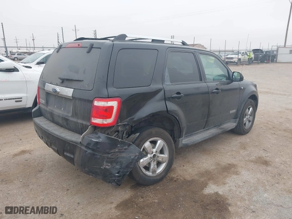 2008 Ford Escape Limited with VIN 1FMCU04198KD92105, listed as a IAAI auction lot 41559245 with 189,821 mi miles. Bid and sale history available at carsss.com. Image 4.