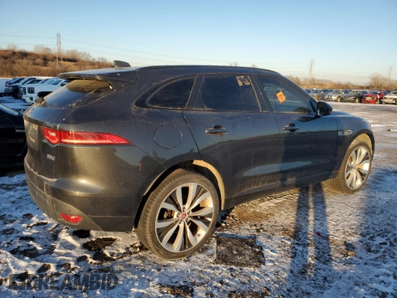 2017 Jaguar F-Pace 20d R-Sport with VIN SADCL2BN0HA088311, listed as a Copart auction lot 89003185 with Not Provided miles and Clean Title. Bid and sale history available at DreamBid. Image 3.