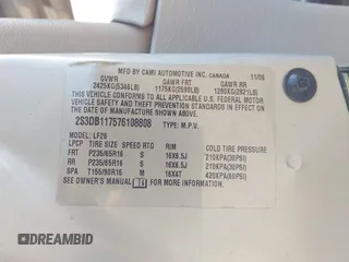 2007 Suzuki XL7 with VIN 2S3DB117576108808, listed as a IAAI auction lot 42471567 with Not provided miles and . Bid and sale history available at DreamBid. Image 9.