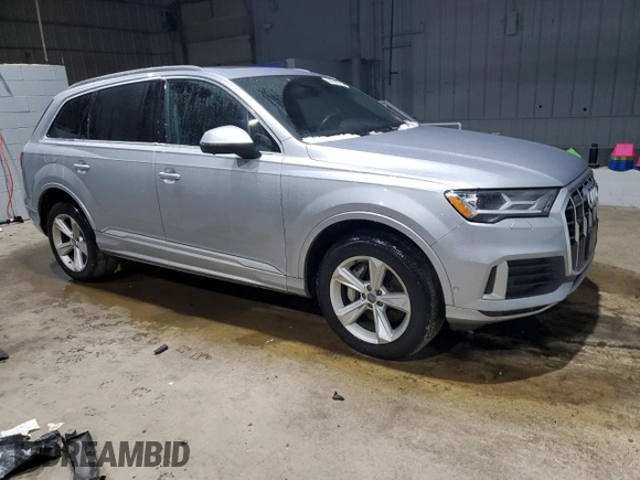2020 Audi Q7 Premium Plus with VIN WA1LJAF71LD013450, listed as a Copart auction lot 44107015 with 74,335 mi miles and Salvage title. Bid and sale history available at DreamBid. Image 4.