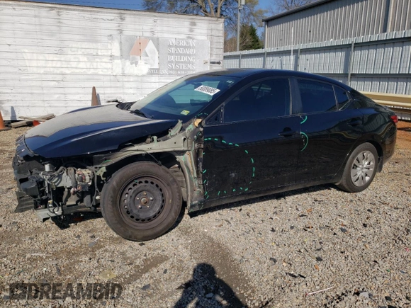 2021 Nissan Sentra S with VIN 3N1AB8BV8MY327363, listed as a Copart auction lot 50089085 with 56,791 mi miles and Salvage Title. Bid and sale history available at DreamBid. Image 1.