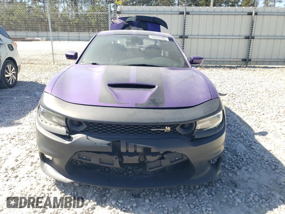 2019 Dodge Charger Scat Pack with VIN 2C3CDXGJ0KH748551, listed as a Copart auction lot 46957405 with 72,279 mi miles and Salvage Title. Bid and sale history available at DreamBid. Image 5.