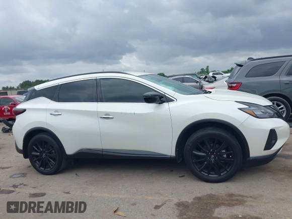 2023 Nissan Murano SV with VIN 5N1AZ2BJ2PC141944, listed as a IAAI auction lot 42159122 with 16,347 mi miles and . Bid and sale history available at DreamBid. Image 12.