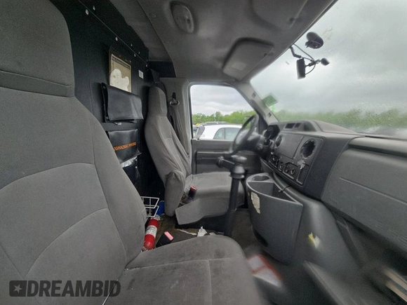 2010 Ford Econoline Cargo Commercial with VIN 1FTNE1EWXADA91296, listed as a IAAI auction lot 42571036 with 154,626 mi miles and . Bid and sale history available at DreamBid. Image 32.