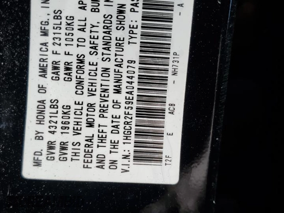 2014 Honda Accord Sedan Sport with VIN 1HGCR2F59EA044079, listed as a Copart auction lot 68057204 with 101,827 mi miles and Salvage Title. Bid and sale history available at carsss.com. Image 12.