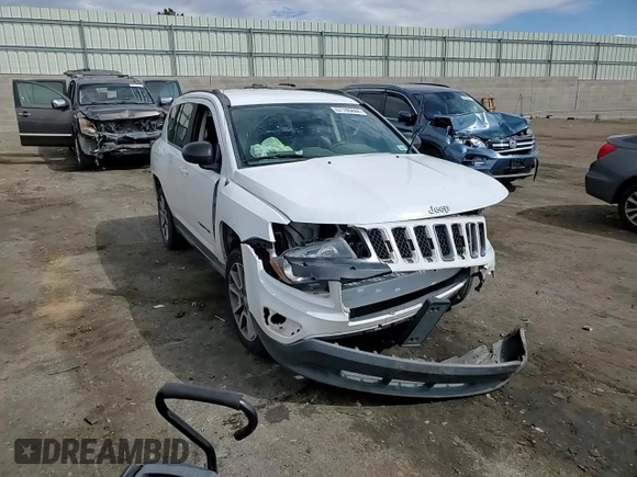 2016 Jeep Compass Sport with VIN 1C4NJDBB7GD725574, listed as a Copart auction lot 58993135 with Not provided miles and Salvage title. Bid and sale history available at DreamBid. Image 12.