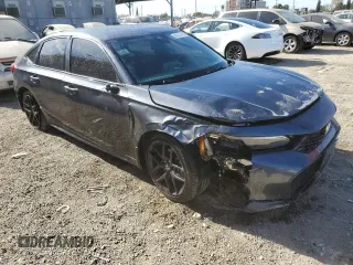 2025 Honda Civic Sedan Sport with VIN 2HGFE2F59SH518408, listed as a Copart auction lot 42613145 with 4,353 mi miles and Salvage Title. Bid and sale history available at carsss.com. Image 4.