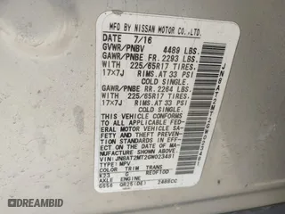 2016 Nissan Rogue S with VIN JN8AT2MT2GW023481, listed as a IAAI auction lot 42024794 with 106,327 mi miles. Bid and sale history available at carsss.com. Image 9.